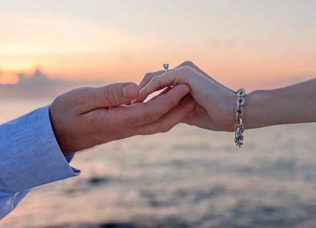 White sand beach wedding in Cozumel
